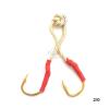 40 Fish WOW! Size 2/0 Gold 4X Strong Assist Hooks for Vertical Speed jig, Knife jig, Butterfly Jigs, Flat Fall jig view 3