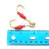 40 Fish WOW! Size 1/0 Gold 4X Strong Assist Hooks for Vertical Speed jig, Knife jig, Butterfly Jigs, Flat Fall jig view 4