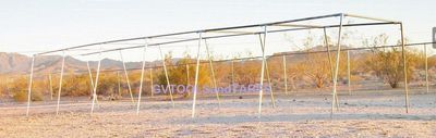 Golden Valley Tools & Tarps 60' Baseball Softball Slant Leg Trapezoid Batting Pitching Cage - 1 5/8"" Frame Fittings Only - Pipe NOT Included