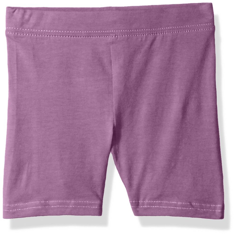 Clementine Apparel Toddler Bike Shorts for Girls, Purple, 3T
