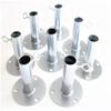 8pc 1 3/8" Short Heavy Duty Foot Pads Baseball Batting Cage Base Plate Fittings (FVFP) - Works with 1 3/8" EMT Pipe or Chain Link Fence top Rail That has an Outer Diameter of 1 5/16" view 1