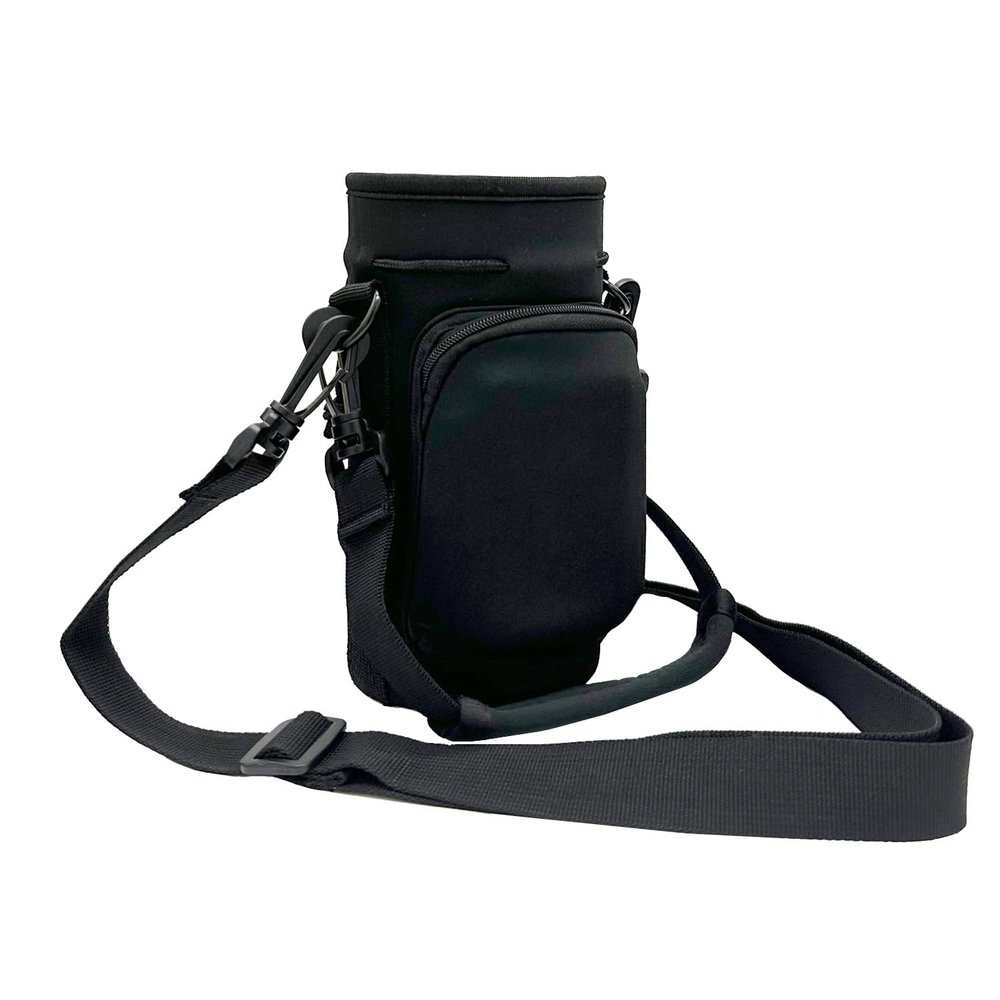 Wanty Neoprene 40 Oz Insulated Water Drink Bottle Cooler Pocket Carrier Sleeves Tote Bag with Adjustable Straps for Climbing Cycling and Running Outdoor Activities (40 OZ)