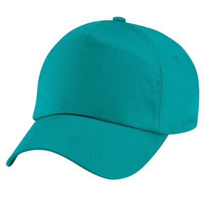 Beechfield Unisex Plain Original 5 Panel Baseball Cap (One Size) (Emerald)