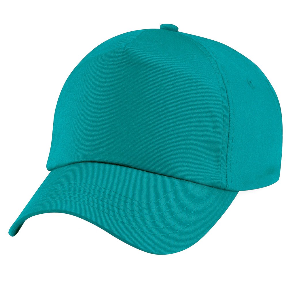 Beechfield Unisex Plain Original 5 Panel Baseball Cap (One Size) (Emerald)