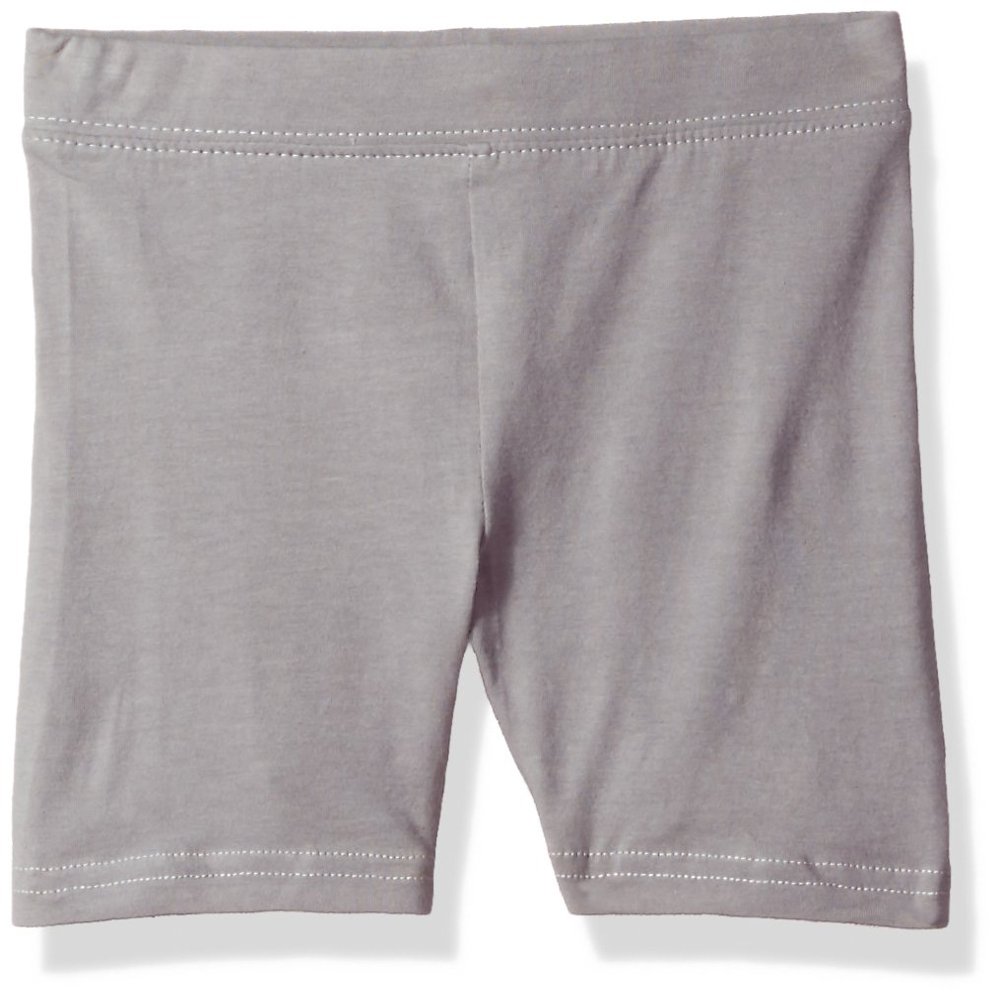 Clementine Apparel Big Bike Shorts for Girls, Stone Wash, 7