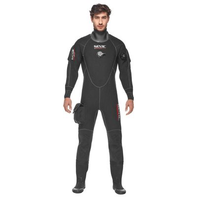 SEAC Men's Warmdry 4mm Neoprene Dry Suit, Black, 4X-Large (Model: 0060001009160A)