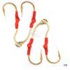 20 Fish WOW! 7/0 Assist Hook Gold-Plated 4X Strong Jigging Assist Fishing Hooks Size 7/0 for Vertical Speed jig, Knife jig, Butterfly Jigs, Flat Fall jig view 4