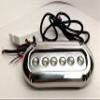 Pactrade Marine 2PCS Blue LED Stainless Steel Underwater Light Surface Mount view 2