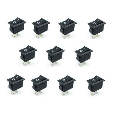 10x Lot ON/OFFF Black Rectangular Rocker DC 12V Switch Car/Truck/Boat/Motorcycle