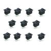 10x Lot ON/OFFF Black Rectangular Rocker DC 12V Switch Car/Truck/Boat/Motorcycle view 1