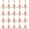 40 Fish WOW! Size 3/0 Gold 4X Strong Assist Hooks for Vertical Speed jig, Knife jig, Butterfly Jigs, Flat Fall jig view 1