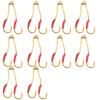 20 Fish WOW! 4/0 Assist Hook Gold-Plated 4X Strong Jigging Assist Fishing Hooks Size 4/0 for Vertical Speed Knife Butterfly Flat Fall jigs view 1
