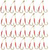 40 Fish WOW! Size 8/0 Gold 4X Strong Assist Hooks for Vertical Speed jig, Knife jig, Butterfly Jigs, Flat Fall jig view 1