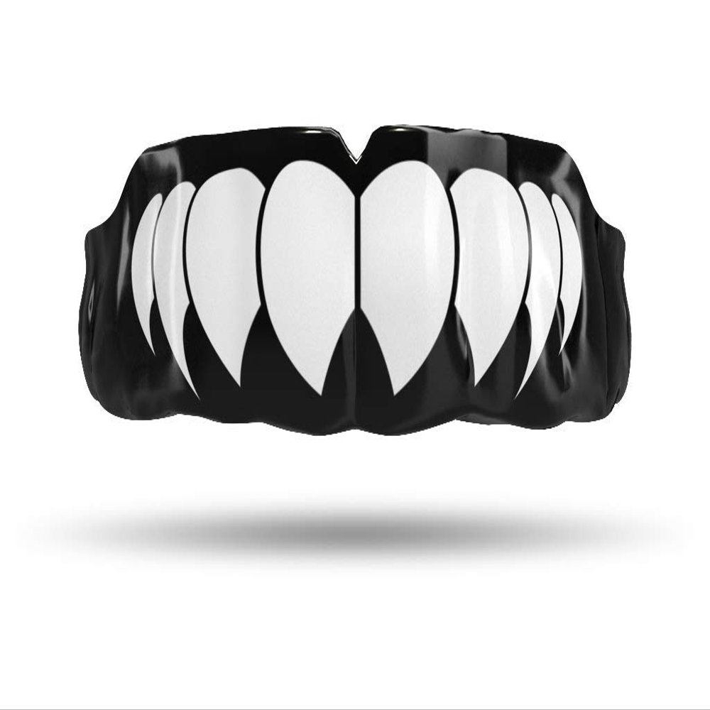 Impact All Sports Mouthguard Lacrosse, Football, Hockey, Basketball, Jiu-Jitsu, and More, Breathable Mouthguard for Youth Adults, Professional Custom-Fit, WhiteFangs