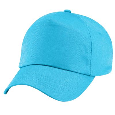 Beechfield Unisex Plain Original 5 Panel Baseball Cap (One Size) (Surf Blue)