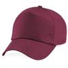 Beechfield Unisex Plain Original 5 Panel Baseball Cap (One Size) (Burgundy) view 1