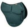 ECP Equine Comfort Products All-Purpose Contoured Correction Saddle Pad with Adjustable Memory Foam Inserts for Custom Support, Non-Slip, Shock Absorbing, 22 Spine, 19.5 Drop, Hunter Green view 1