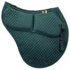 ECP Equine Comfort Products All-Purpose Contoured Correction Saddle Pad with Adjustable Memory Foam Inserts for Custom Support, Non-Slip, Shock Absorbing, 22 Spine, 19.5 Drop, Hunter Green view 2