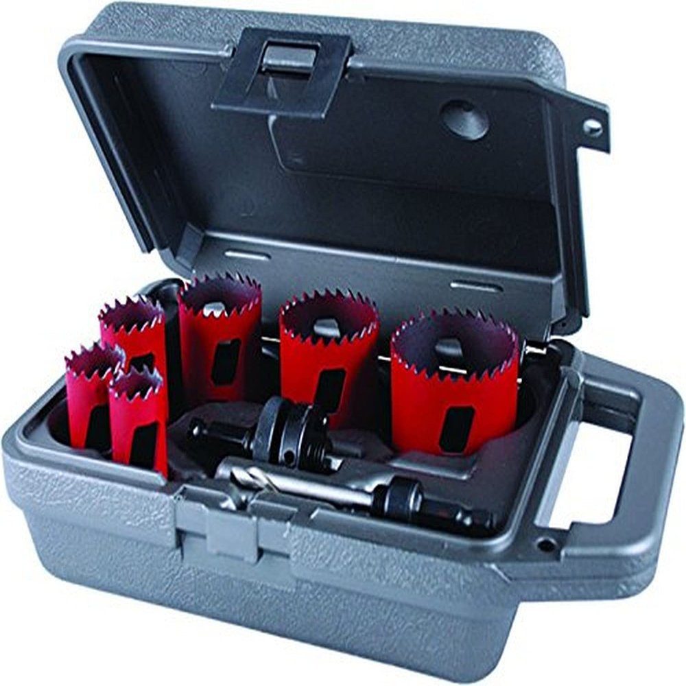 Morse MHS04P, 8 Piece Plumber's, Bimetal Hole Saw Kit,1 Kit