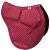 ECP Equine Comfort Products All-Purpose Contoured Correction Saddle Pad with Adjustable Memory Foam Inserts for Custom Support, Non-Slip, Shock Absorbing, 22 Spine, 19.5 Drop, Burgundy view 1