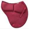 ECP Equine Comfort Products All-Purpose Contoured Correction Saddle Pad with Adjustable Memory Foam Inserts for Custom Support, Non-Slip, Shock Absorbing, 22 Spine, 19.5 Drop, Burgundy view 2