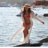 JJ-GOGO White Chiffon Slit Beach Maxi Sundress view 3