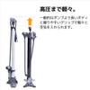 SURFAS Bicycle High Pressure Air Pump Air Floor Pump Presta/American/English Valve Adapter Air Gauge Road Bike MTB view 3