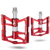 ROCKBROS 4 Bearings Mountain Bike Pedals MTB Padals Platform Flat Bike Pedals Aluminum Alloy 9/16" view 1