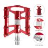 ROCKBROS 4 Bearings Mountain Bike Pedals MTB Padals Platform Flat Bike Pedals Aluminum Alloy 9/16" view 3