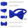 Bow Tie House Royal Blue Bow Ties for Men Cute Bow Tie Expands Our Color Line - Light Sky Deep Natural Blue Electric Navy Blue Pre Tied Bow Tie for Men's - shop (Large, Electric Blue) view 2