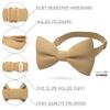 Bow Tie House Babies Classic Pre-Tied Bow Tie Formal Solid Tuxedo (Small, Deep Beige) view 2