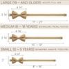 Bow Tie House Babies Classic Pre-Tied Bow Tie Formal Solid Tuxedo (Small, Deep Beige) view 4