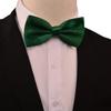 TINYHI Men's Classic Pre-Tied Formal Tuxedo Sliver Bowtie Dark Green One Size view 3