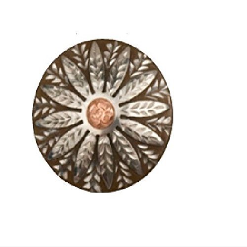 Partrade 1-1/2" Antique Flower Concho