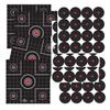 Birchwood Casey Non-Adhesive Dirty Bird White Splattering 12" Practice Shooting Sight-in & Bull's-Eye Target Combo for Indoor and Outdoor Use view 1