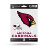 Rico Industries NFL Arizona Cardinals Die Cut 3-Piece Triple Spirit Sticker Sheet view 1