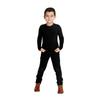 Fun and Function Sens-ational Hip Hugging Tee - Long Sleeve Compression Shirt for Boys & Girls - Sensory Compression Shirt for Kids & Teens - Black - Small