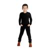 Fun and Function Sens-ational Hip Hugging Tee - Long Sleeve Compression Shirt for Boys & Girls - Sensory Compression Shirt for Kids & Teens - Black - X-Large view 1