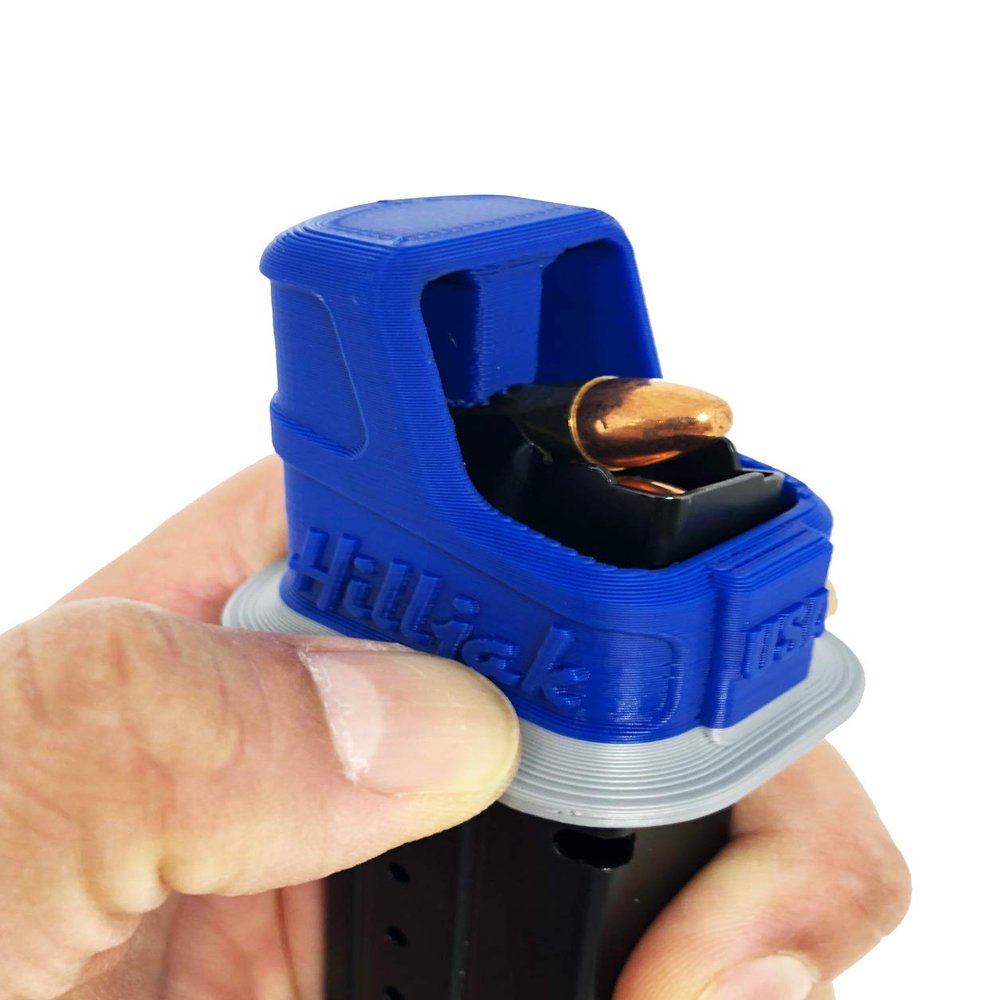 9mm Magazine Speed Loader compatible with Taurus G2/G2C G3/G3C PT-111 TH-9 Ruger P89 P95 KEL-TEC P-11 Walther PPS40; Ber 92, SCCY CPX-1, CPX-2; CZ 75, 85, SP-01, P-10 C Shadow, QL9Y BlueGray Stripe