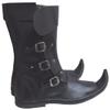 Allbeststuff Medieval Leather Boots 3 Buckle Re-Enactment Mens Shoe ABS (Black, 12) view 2