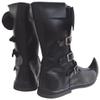 Allbeststuff Medieval Leather Boots 3 Buckle Re-Enactment Mens Shoe ABS (Black, 12) view 3
