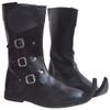 Allbeststuff Medieval Leather Boots 3 Buckle Re-Enactment Mens Shoe ABS (Black, 12) view 4