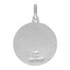 15mm Dainty Sterling Silver Baptism Medal Necklace 5/8 inch Round Nickel Free Italy 18 inch Chain BX_15 view 2