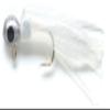 Pucci MJ132-003 Mini Jig artificial fishing bait, Pearl/White, 1/32 oz view 1
