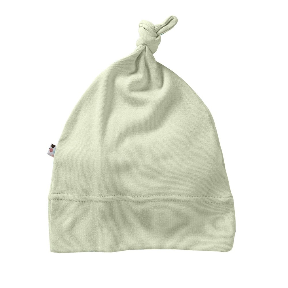 Babysoy Basic Single Knot Beanie (0-6 Months, Tea)