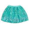 Coralup Little Girls Sparkle Sequin Party Skirt Dance Glitter Tutu Skirts(Water Blue,2-3Y) view 1