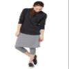 Snoga Athletics 22in Athletic Side Slit Pencil Skirt & Attached Capri Leggings, Tummy Control Waistband, Back Pocket, Grey XS view 1