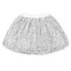 Coralup Little Girls Sparkle Sequin Party Skirt Dance Glitter Tutu Skirts(Silvery,5-6Y) view 1
