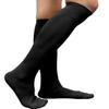 COUVER Polyester Softball Soccer Socks Baseball Football Socks for Youth Men and Women, Large, Black, 1 Pair view 1