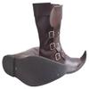 Allbeststuff Medieval Leather Boots 3 Buckle Re-Enactment Mens Shoe ABS (Brown, 11) view 1